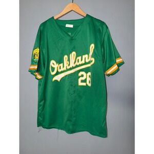 SGA Oakland Athletics Baseball Jersey Chapman 26 Green XL